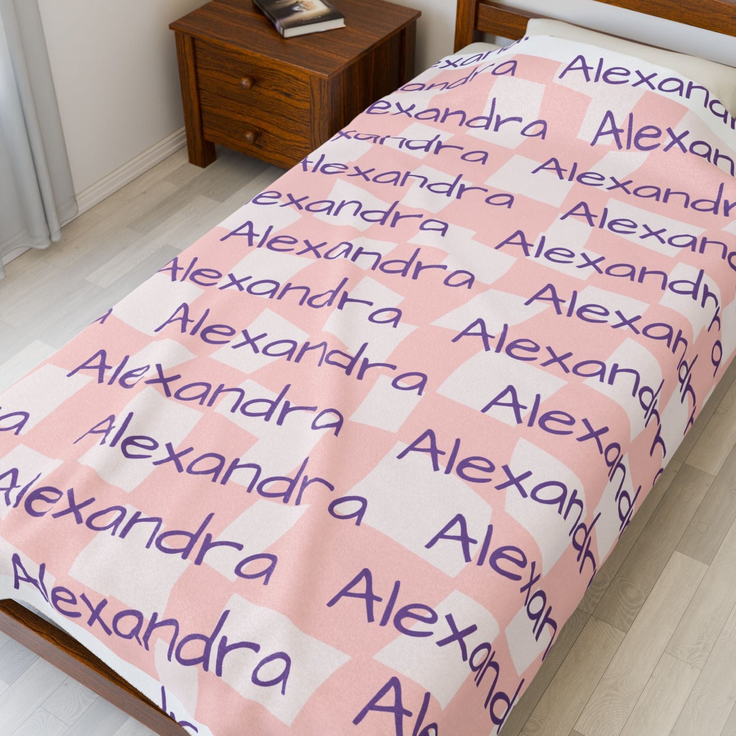 Printify All Over Prints Snuggle Up in Pure Comfort – Plush Velveteen Blanket
