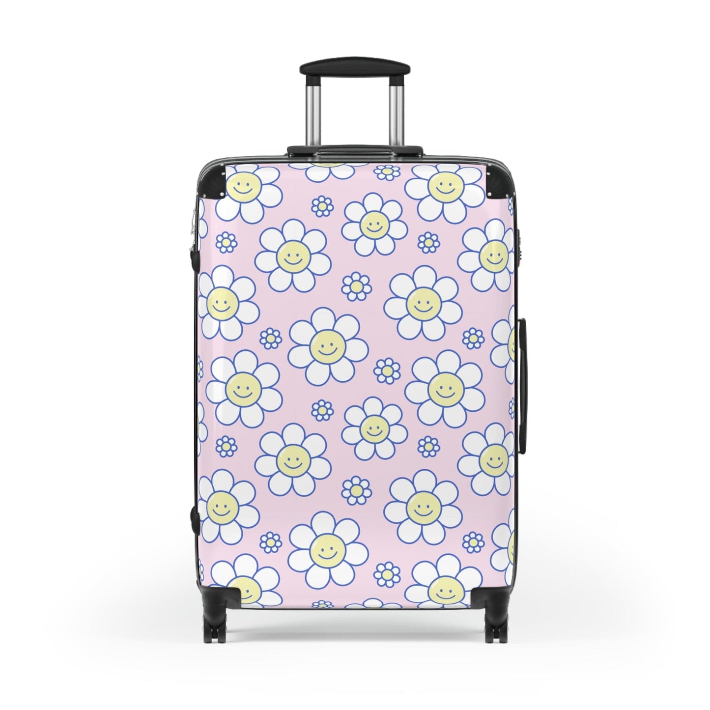 Printify Bags Large / Black Smiley Face Suitcase
