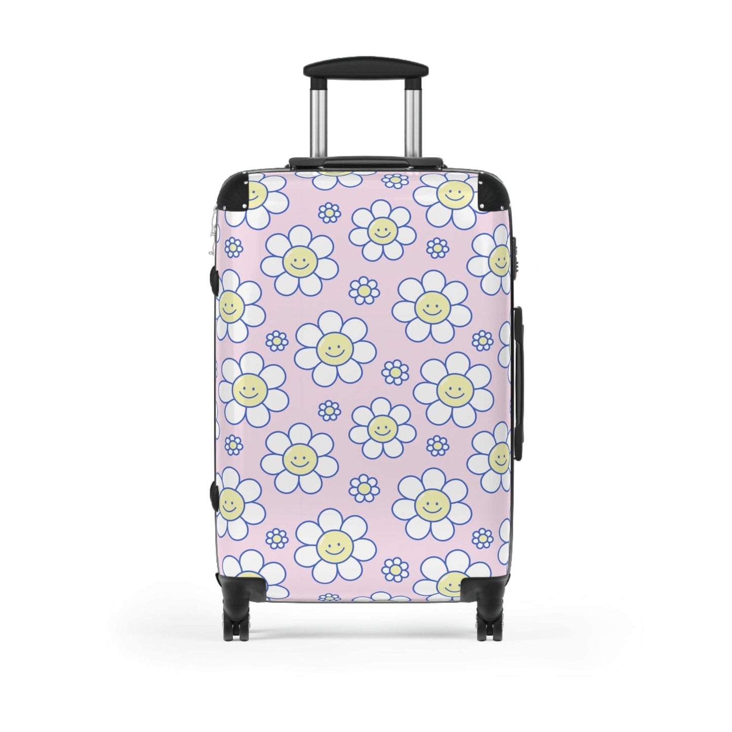 Printify Bags Medium / Black Smiley Face Suitcase