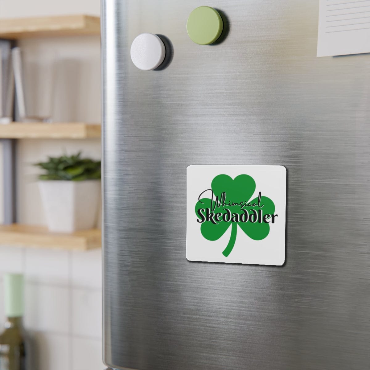 Printify Home Decor 3" x 3" / Die-Cut / 1 pc Whimsical Skedaddlers Irish Dance Magnet – A Fun Touch for Every Dancer!