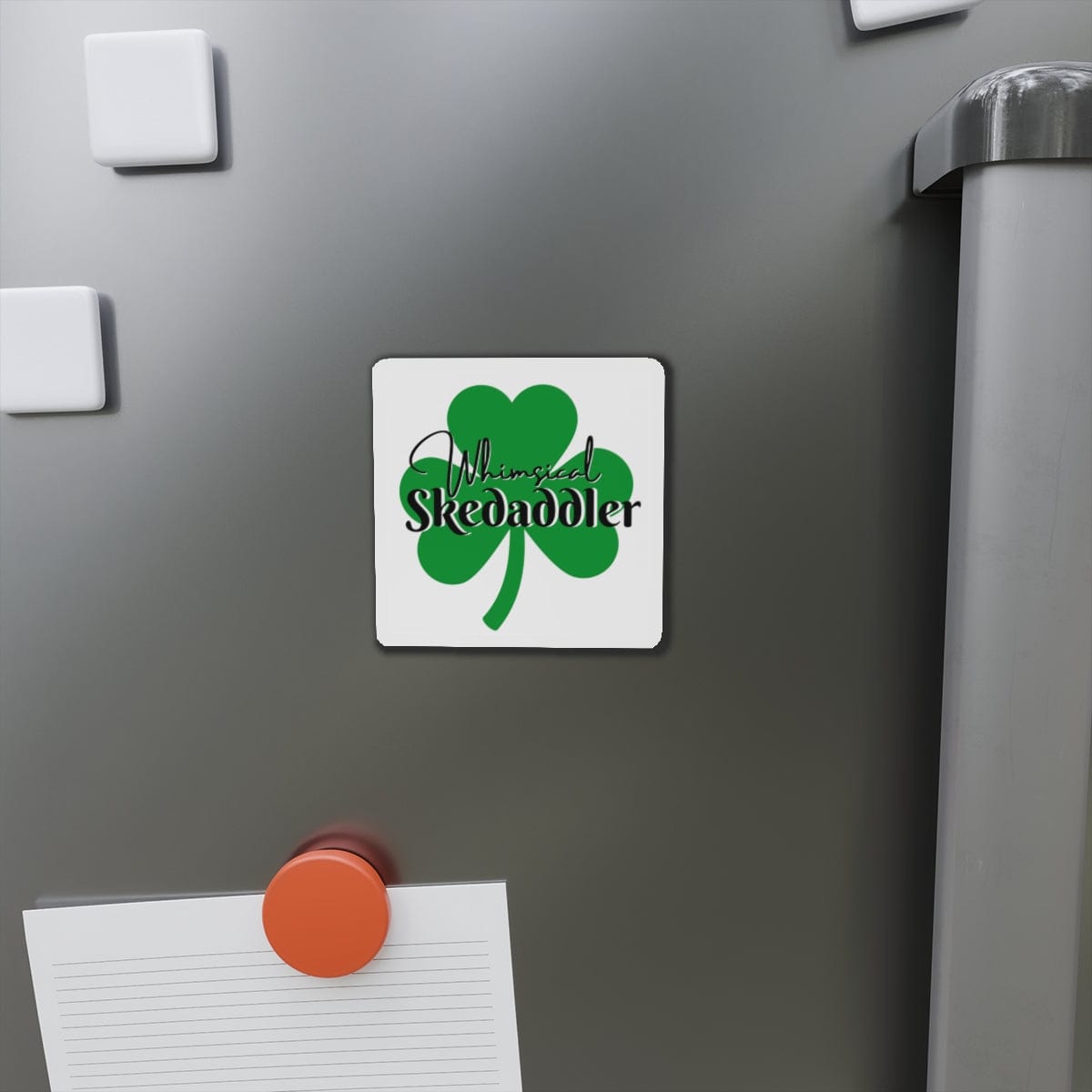 Printify Home Decor 3" x 3" / Die-Cut / 1 pc Whimsical Skedaddlers Irish Dance Magnet – A Fun Touch for Every Dancer!