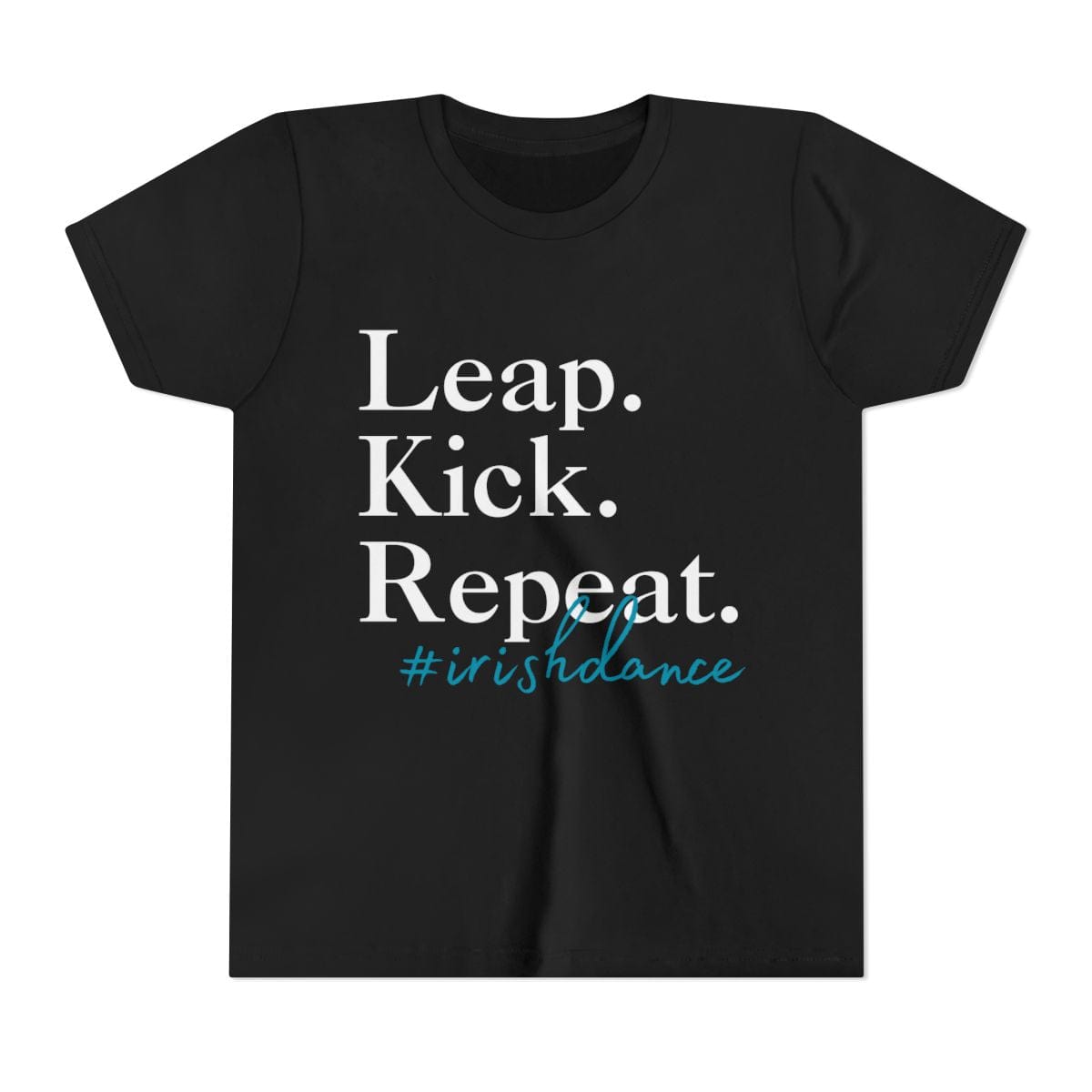 Printify Kids clothes Black / S Leap. Kick. Repeat. Youth Tee