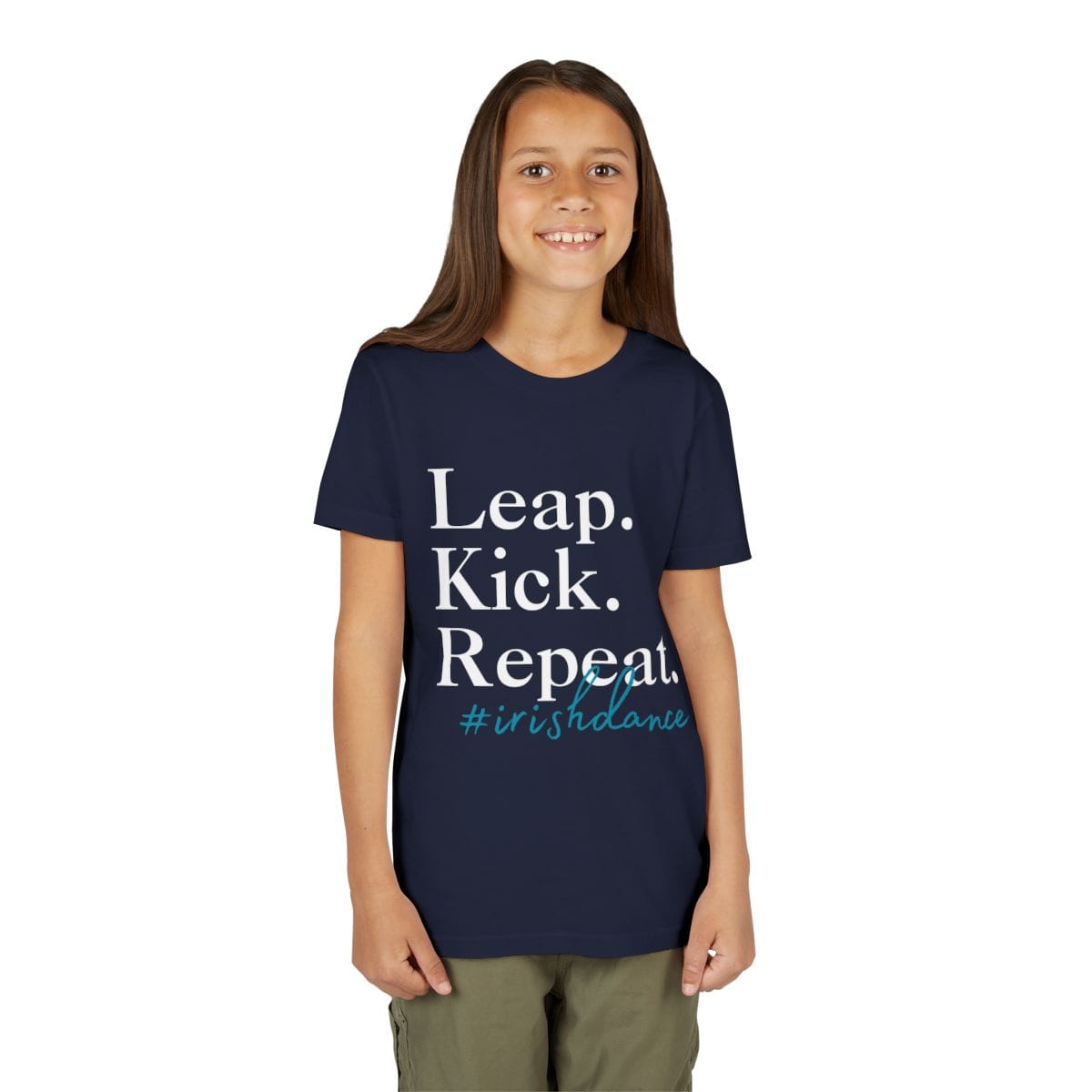 Printify Kids clothes Leap. Kick. Repeat. Youth Tee