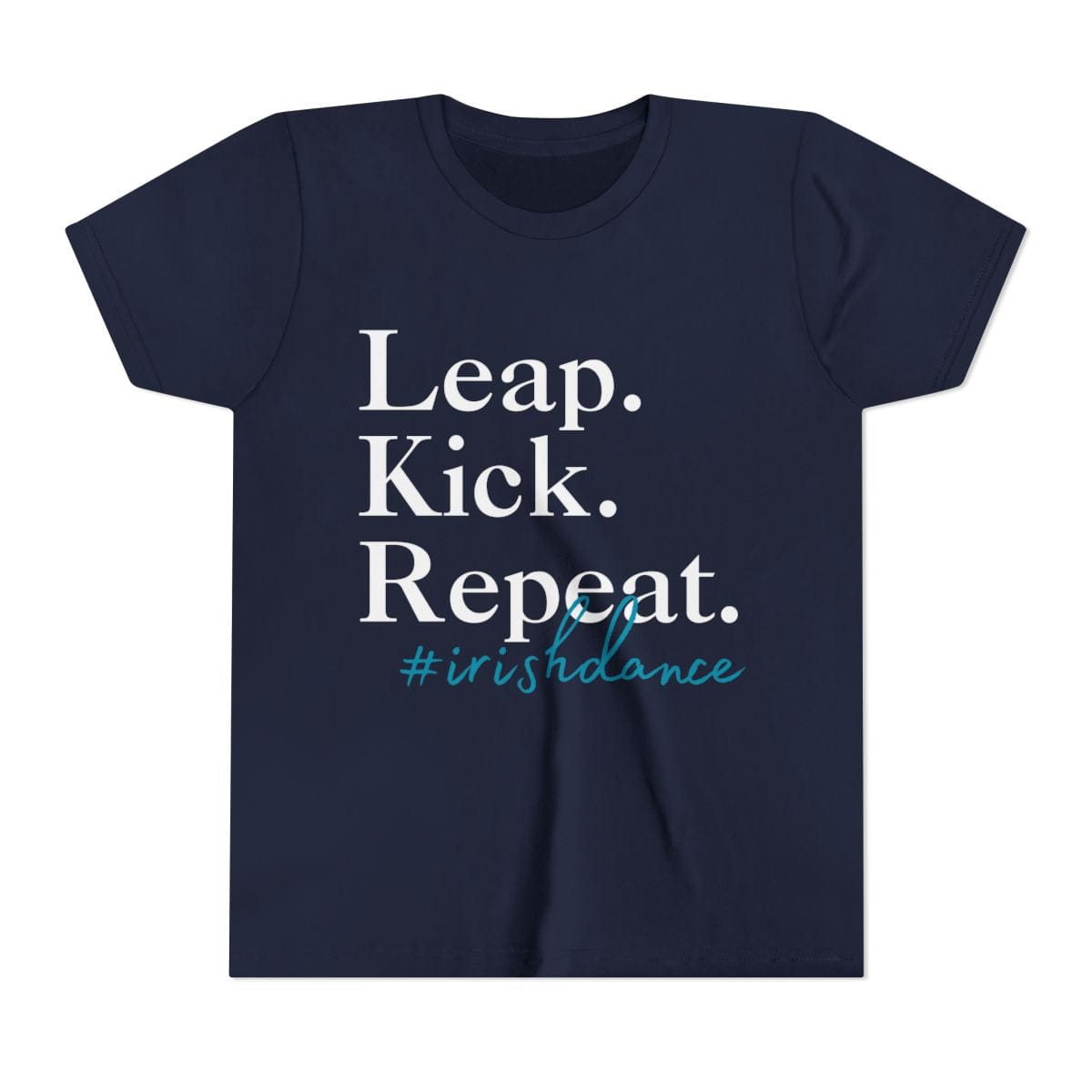 Printify Kids clothes Navy / S Leap. Kick. Repeat. Youth Tee