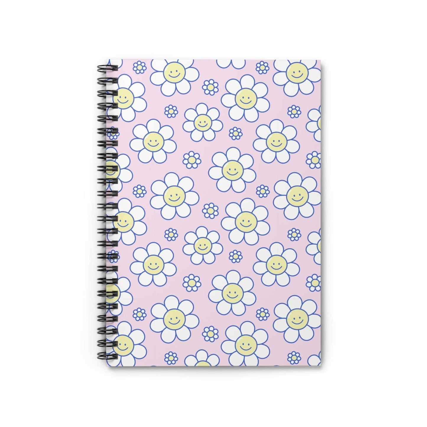Printify Paper products One Size Smiley Face Spiral Notebook - Ruled Line
