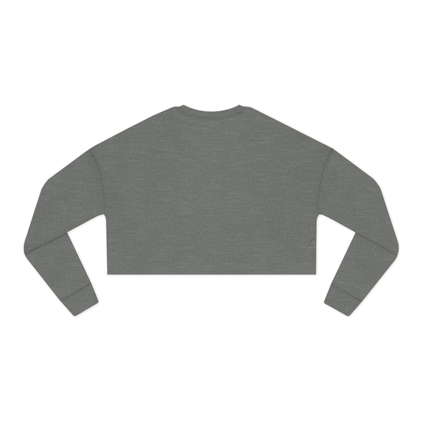 Printify Sweatshirt Cropped "Smile" Sweatshirt β Cozy, Trendy & Full of Good Vibes