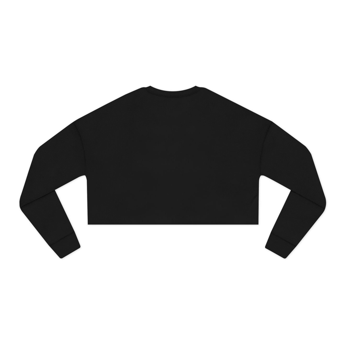 Printify Sweatshirt Cropped "Smile" Sweatshirt β Cozy, Trendy & Full of Good Vibes