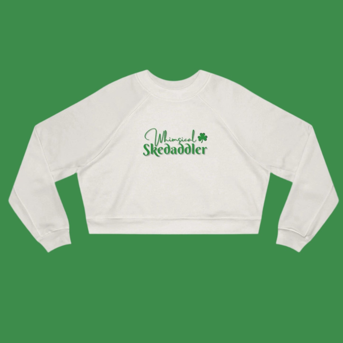 Printify Sweatshirt Vintage White / S Whimsical Skedaddler Cropped Hoodie – Playful, Cozy & Made for Irish Dance Enthusiasts!