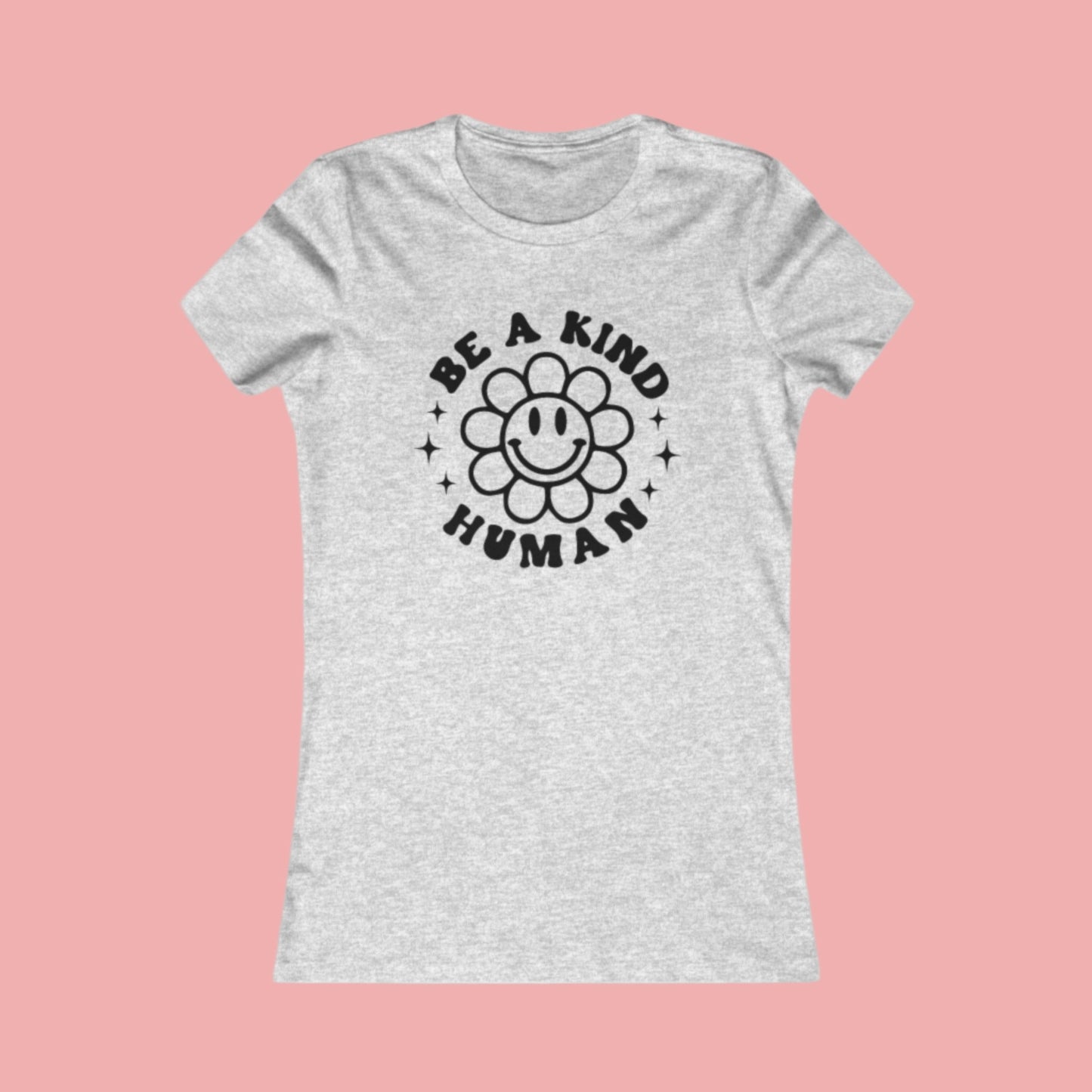 Printify T-Shirt Athletic Heather / S Be A Kind Human T-Shirt β Spread Positivity in Style!