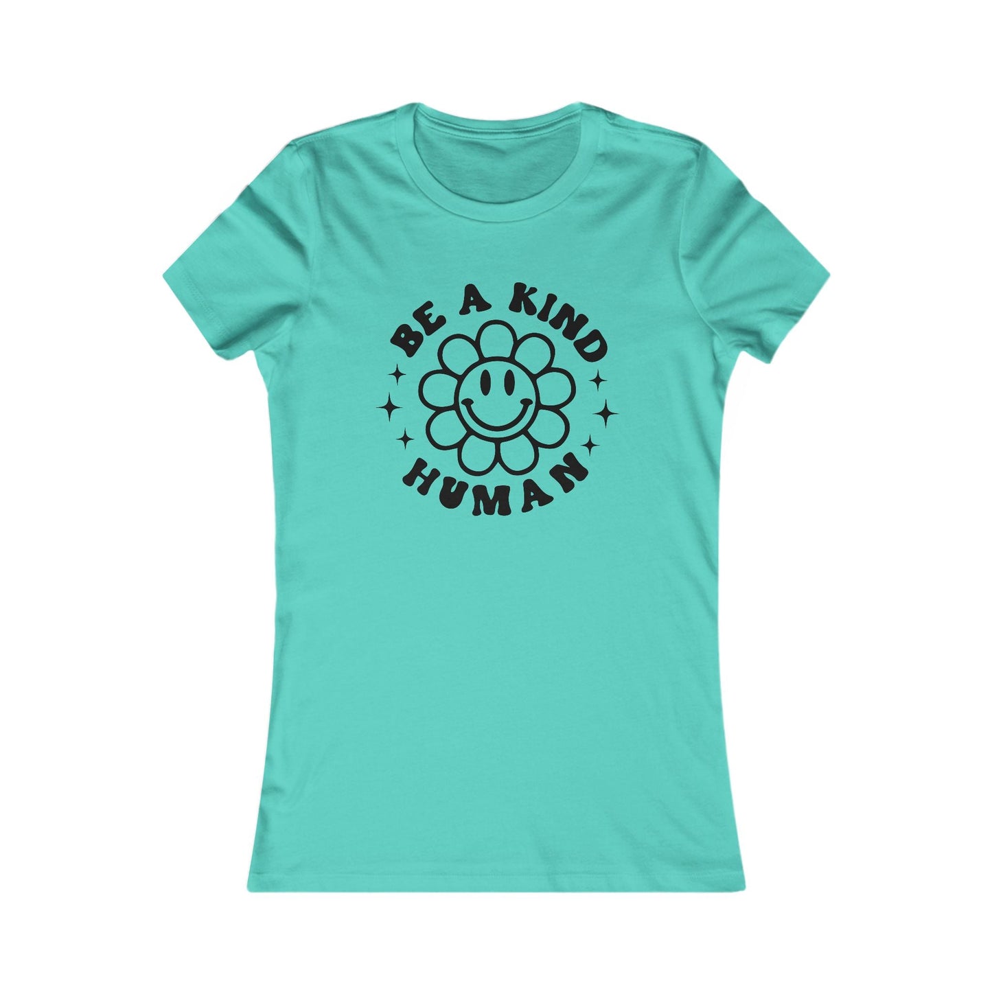 Printify T-Shirt Teal / S Be A Kind Human T-Shirt β Spread Positivity in Style!