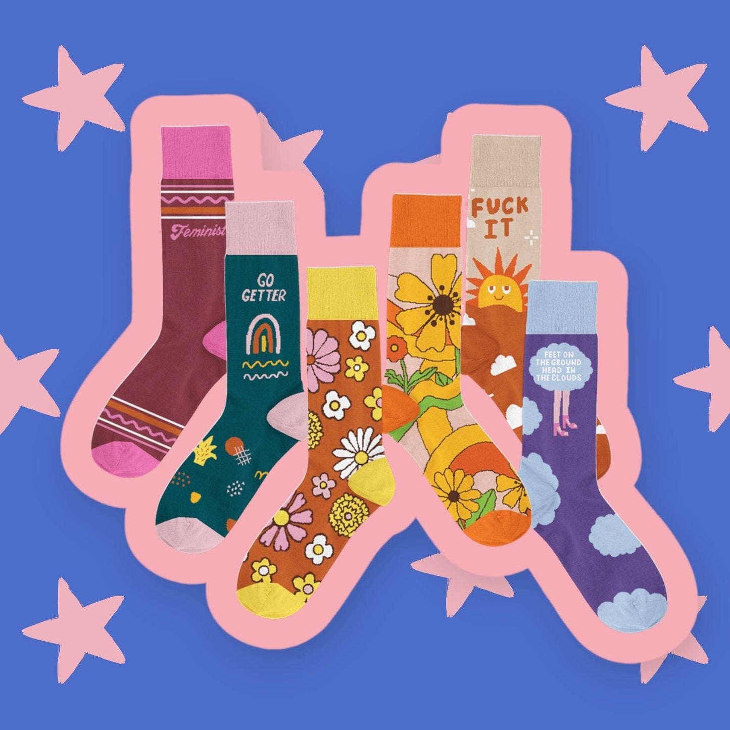 Talking Out of Turn Gift-Ready Feminist Socks