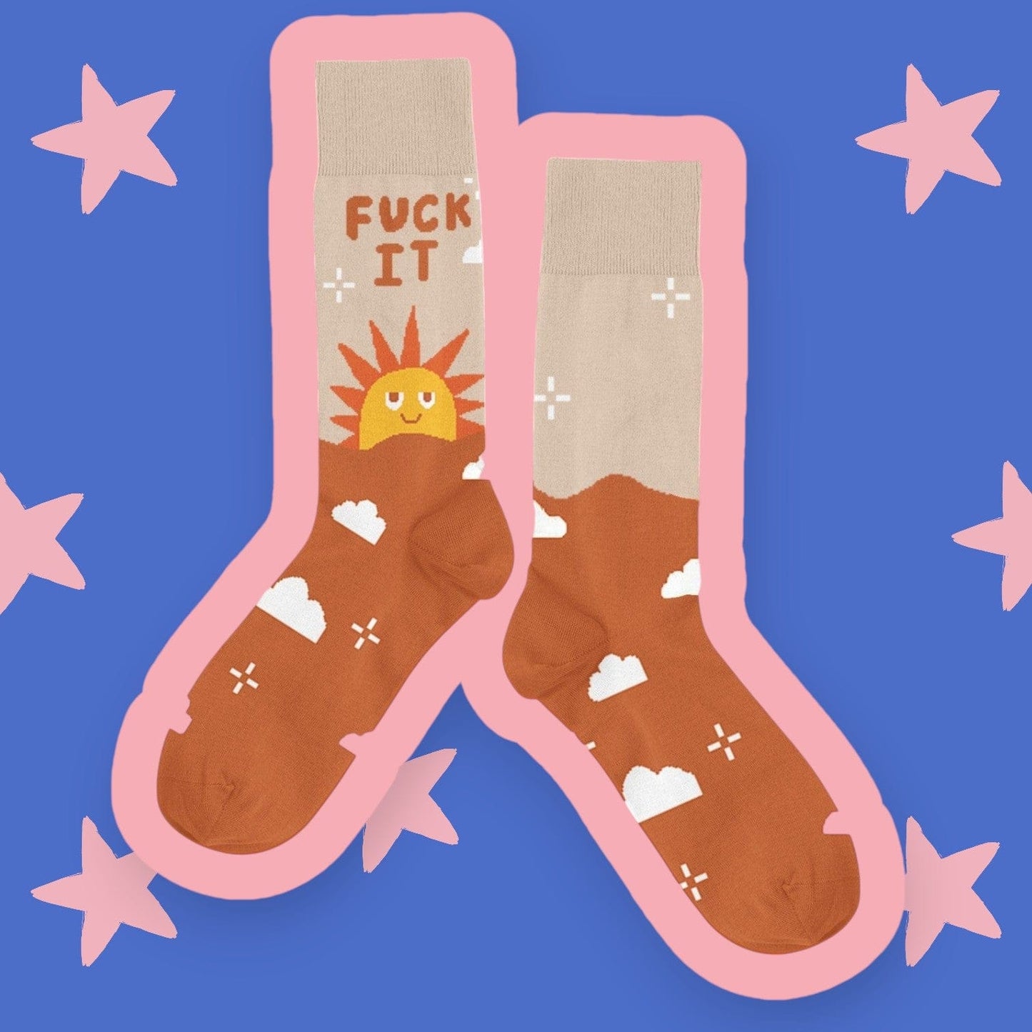 Talking Out of Turn Gift-Ready "Fuck It" Socks