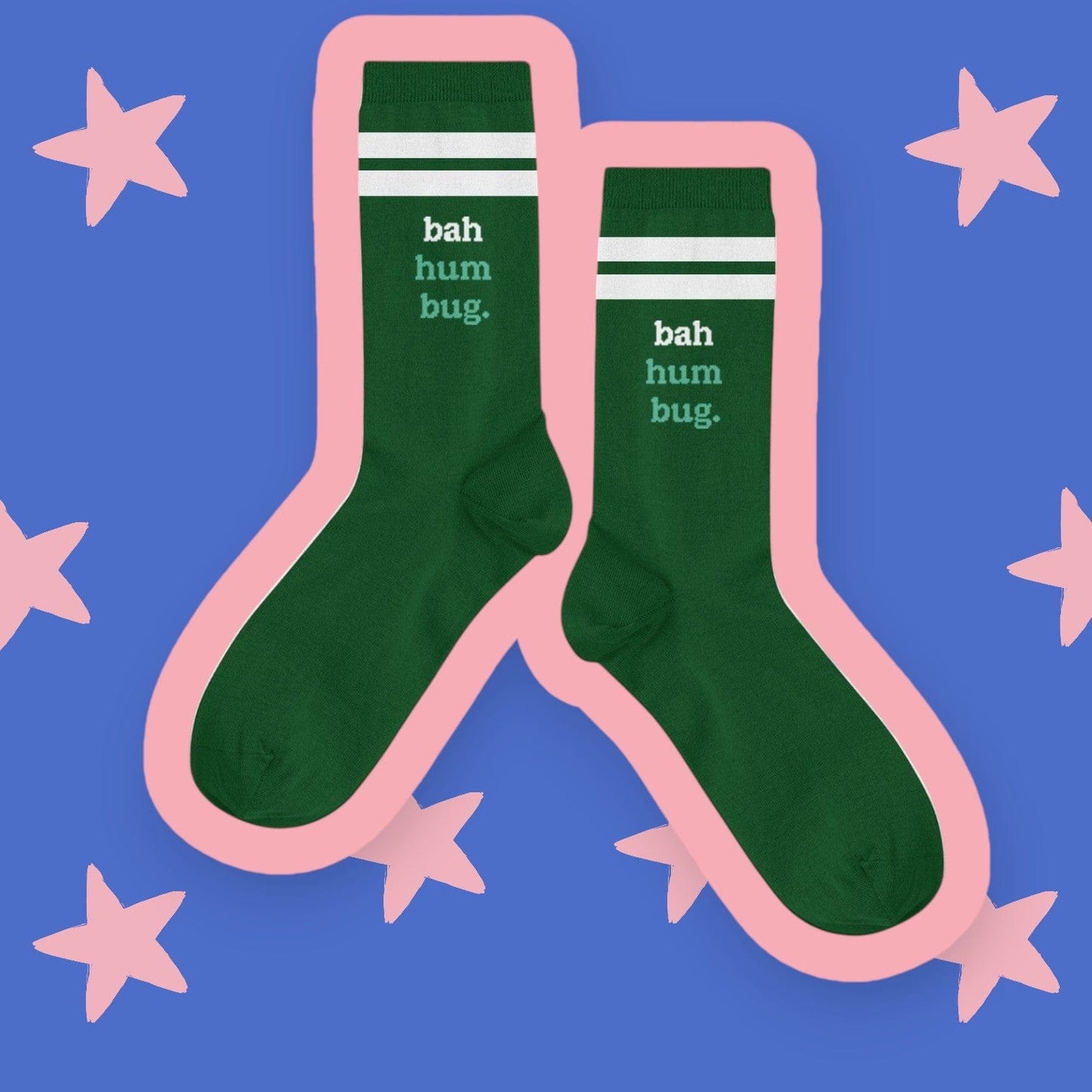 Talking Out of Turn Gift-Ready Holiday Socks: Bah Hum Bug