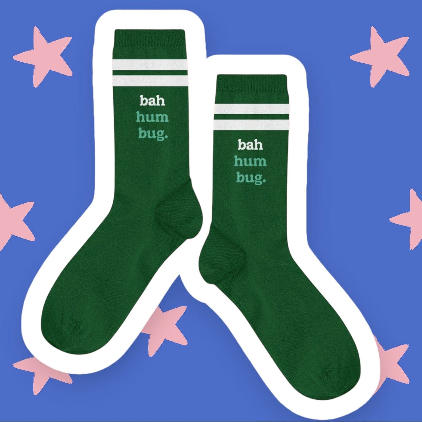 Talking Out of Turn Gift-Ready Holiday Socks: Bah Hum Bug