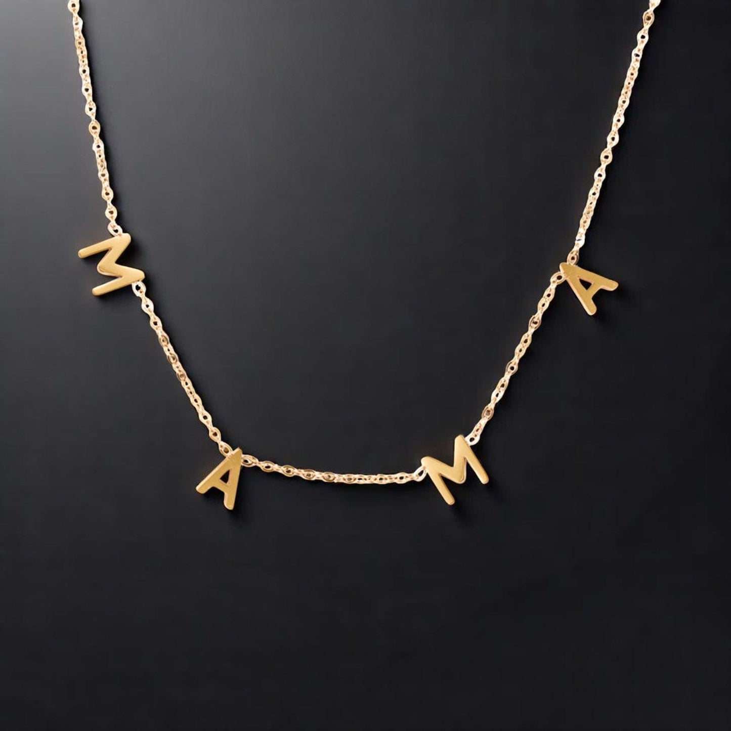 The Smiley Face Boutique Gold π MAMA Letter Necklace