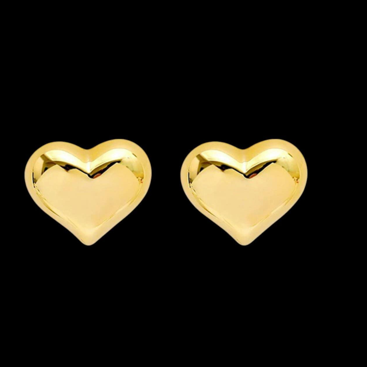 The Smiley Face Boutique Gold Sweetheart Stud Earrings β A Little Love for Every Day π