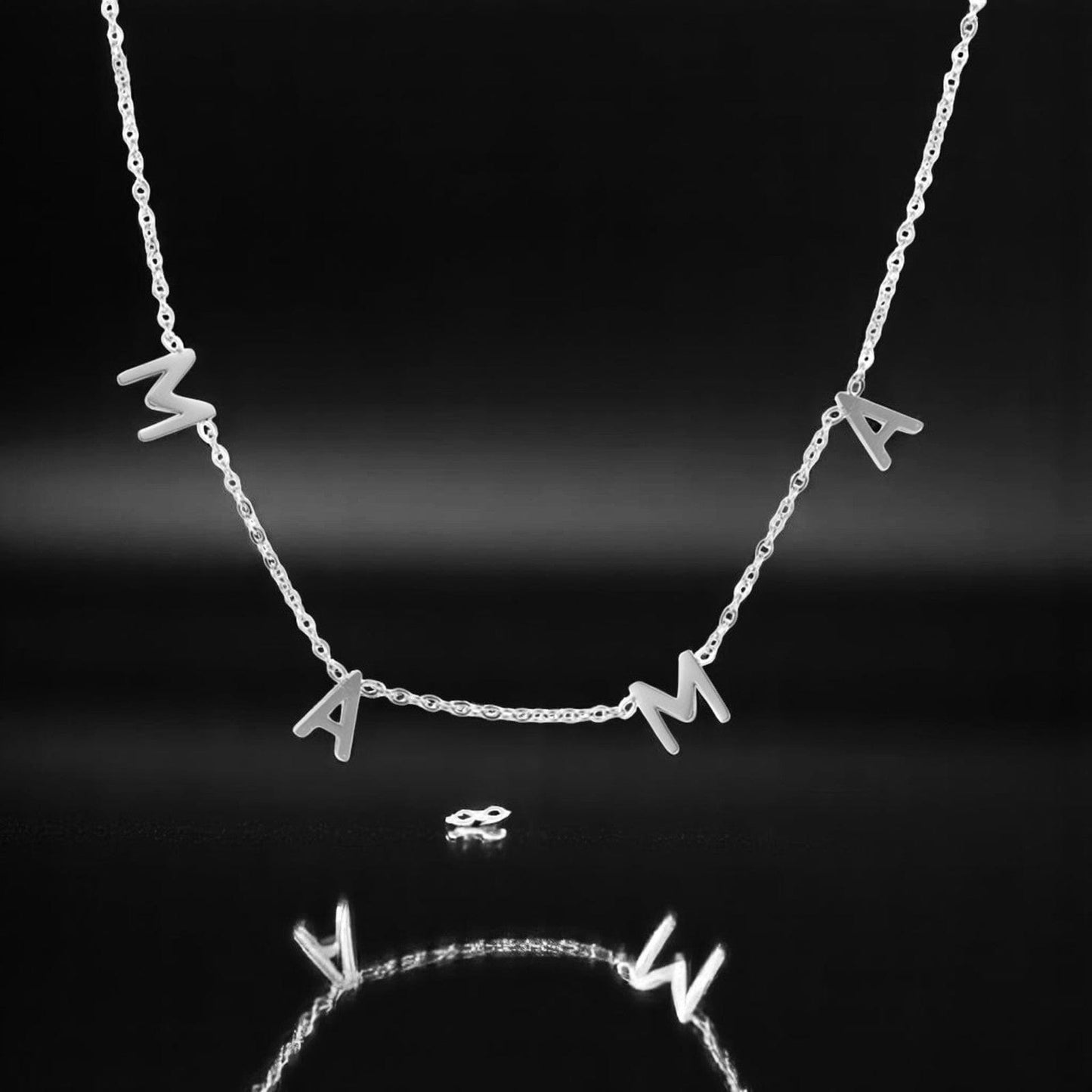 The Smiley Face Boutique Silver π MAMA Letter Necklace