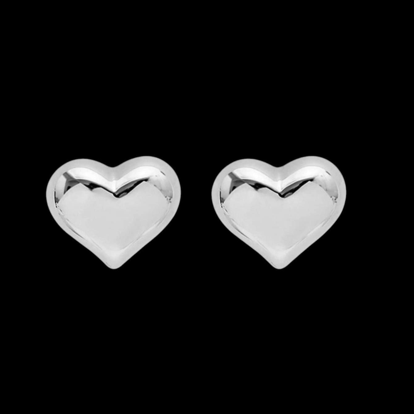 The Smiley Face Boutique Silver Sweetheart Stud Earrings β A Little Love for Every Day π