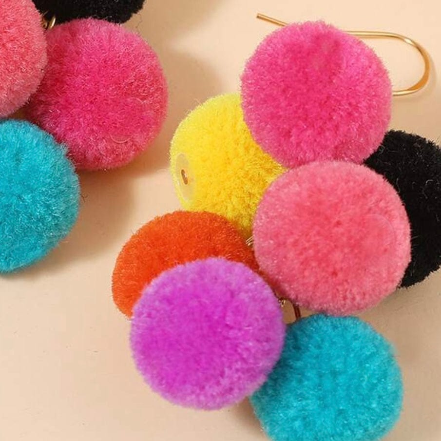 Whit's Up Shop Confetti Pom-Pom Earrings