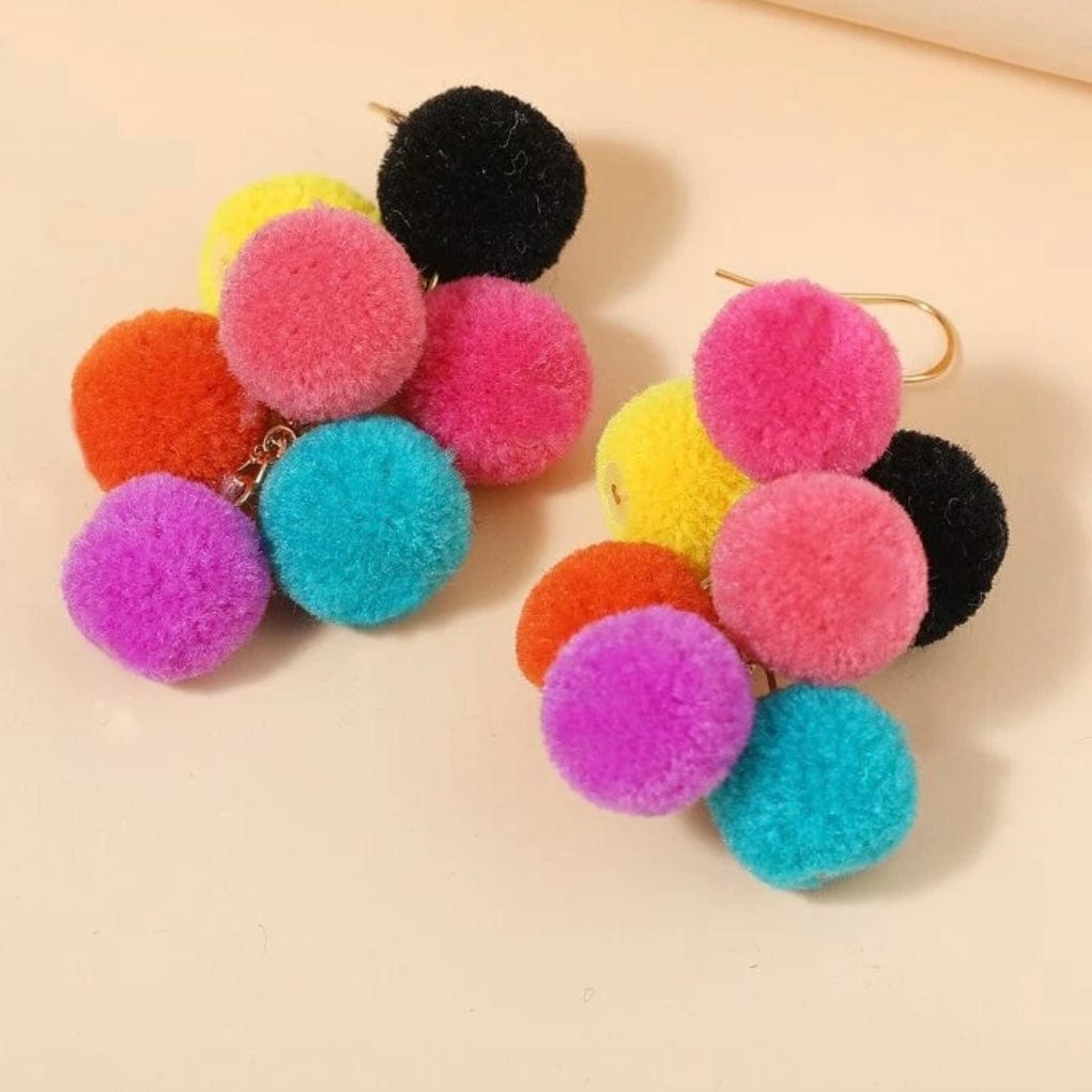 Whit's Up Shop Confetti Pom-Pom Earrings
