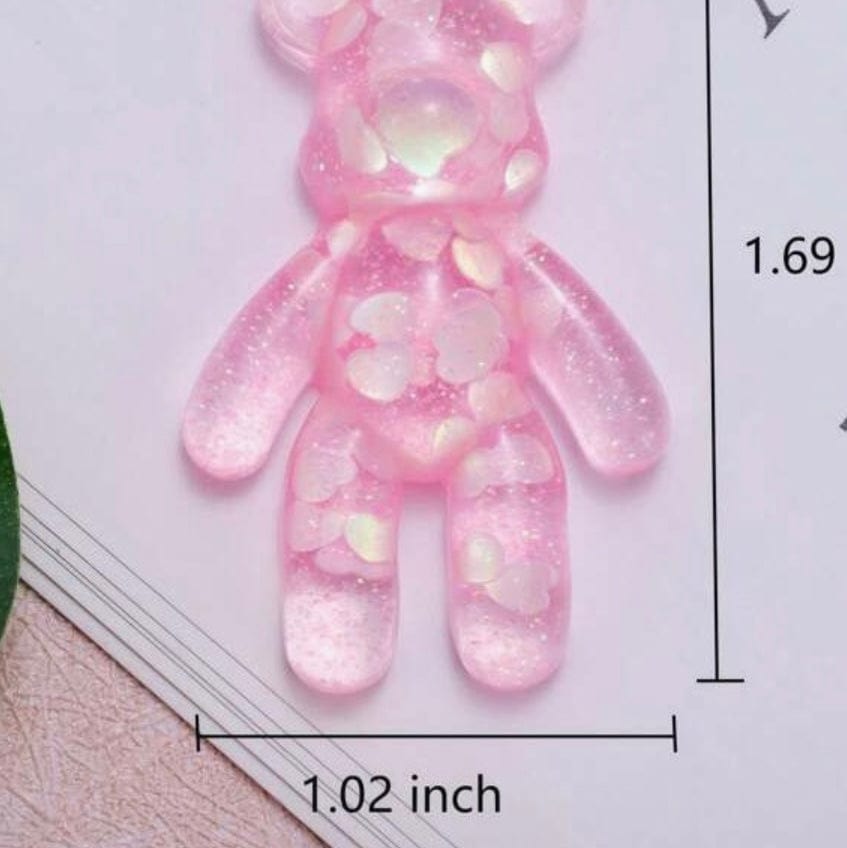 Whit's Up Shop Pocket Worry Bear – Pink & Purple Glitter Edition