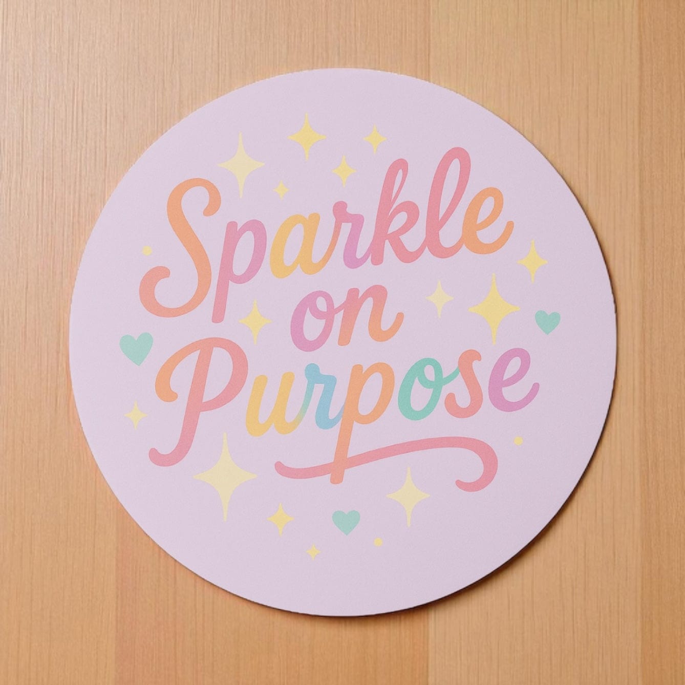 Whit's Up Shop Sparkle on Purpose – 3" Circle Sticker