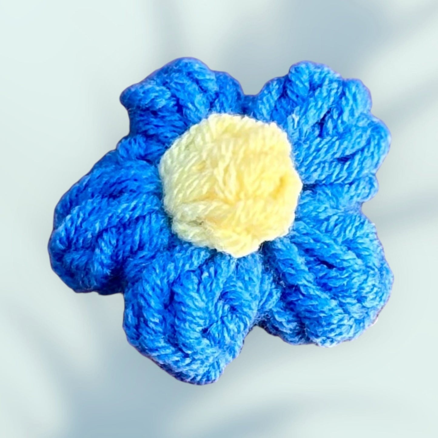 Whitney's Whimzees Handcrafted Flower Crochet Earrings - 1.75β (Blues)