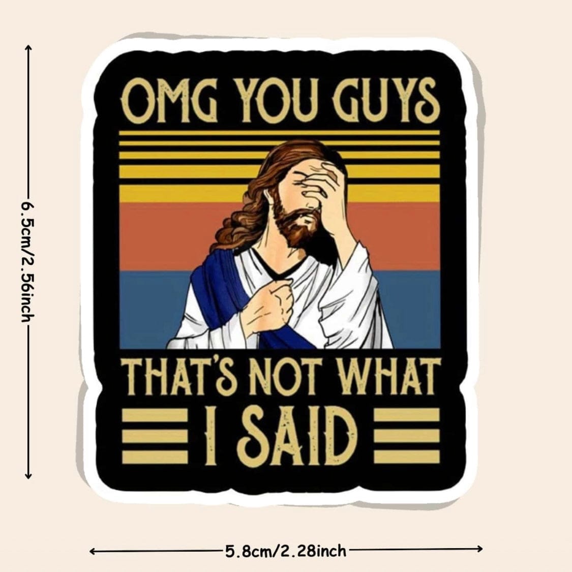Whitney's Whimzees "I Saw That" Jesus Sticker – Funny Faith-Inspired Vinyl Stickers