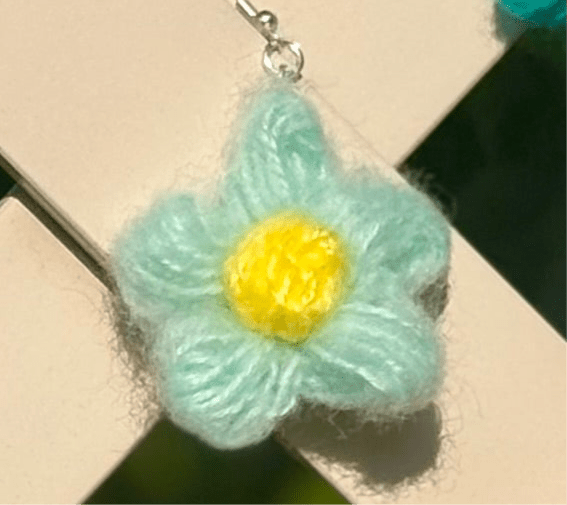 Whitney's Whimzees light blue Soft Bloom Earrings