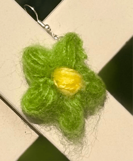 Whitney's Whimzees Lime Soft Bloom Earrings