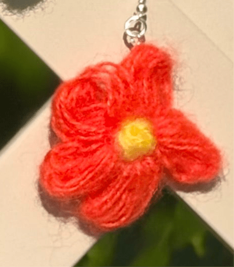 Whitney's Whimzees Orange Soft Bloom Earrings