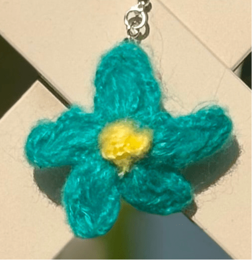 Whitney's Whimzees Teal Soft Bloom Earrings