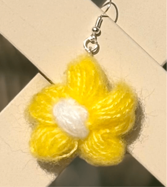 Whitney's Whimzees Yellow Soft Bloom Earrings