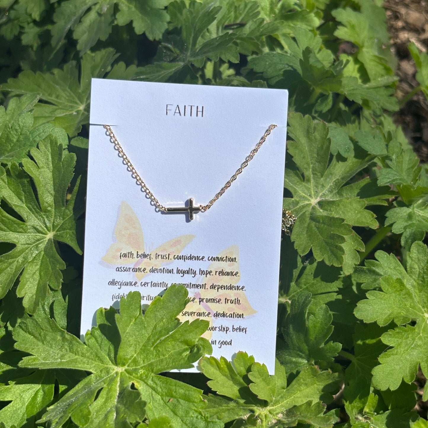 Fame Accessories Smaller Side Cross ✨ Faith Meets Fashion: Side Cross Pendant Necklace ✨