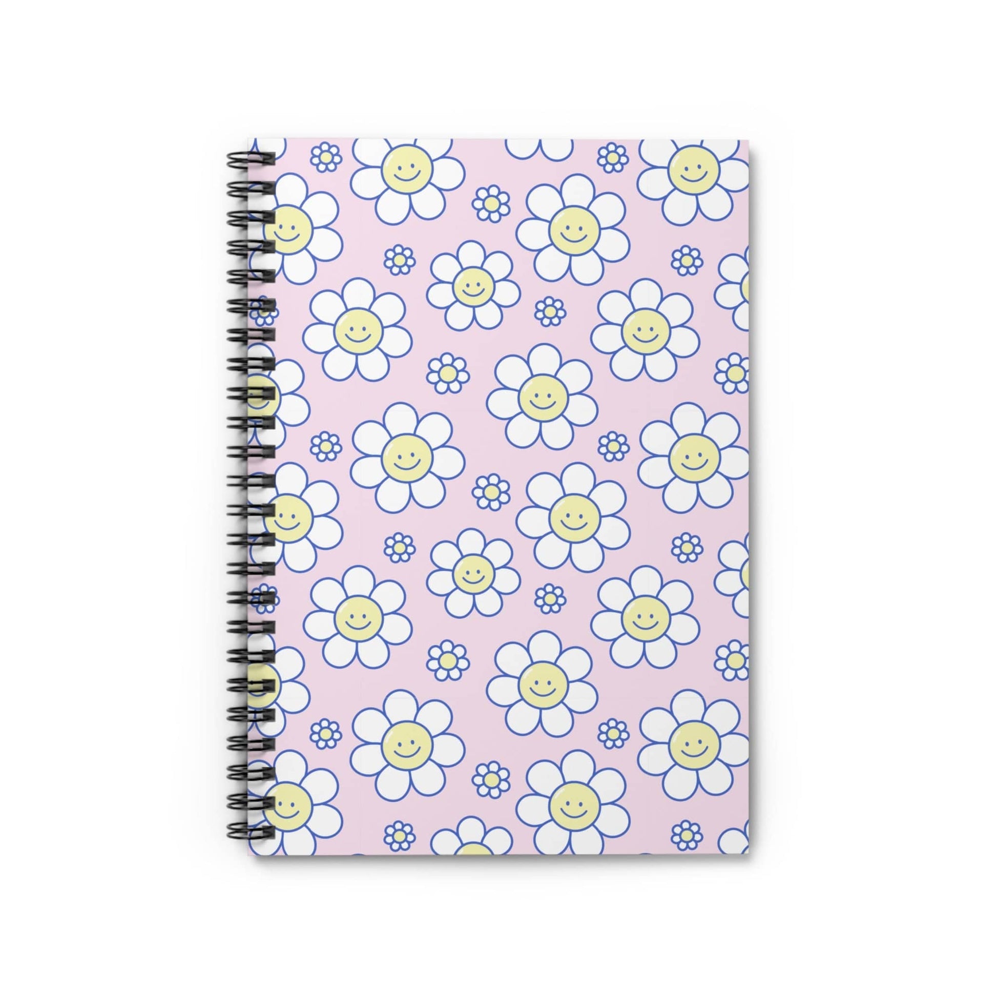Printify Paper products One Size Smiley Face Spiral Notebook - Ruled Line