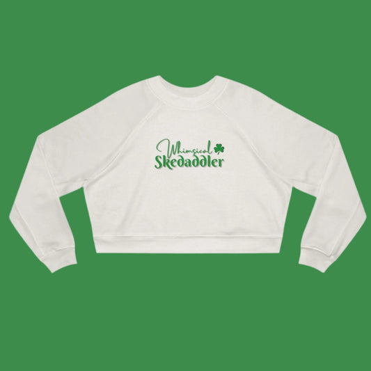 Printify Sweatshirt Vintage White / S Whimsical Skedaddler Cropped Hoodie – Playful, Cozy & Made for Irish Dance Enthusiasts!
