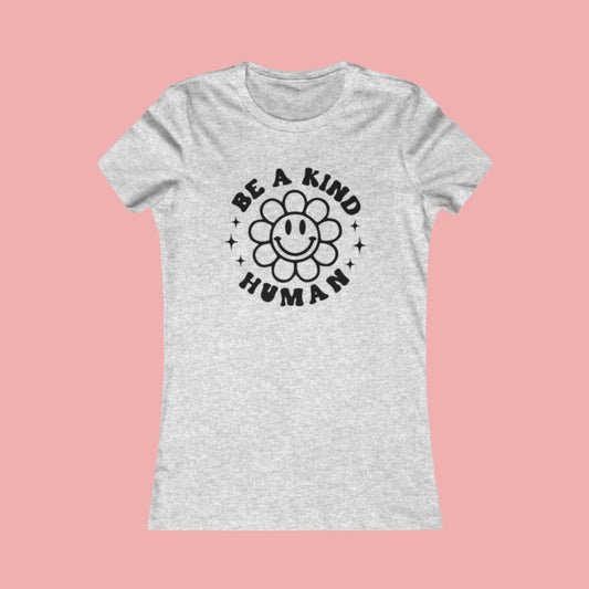 Printify T-Shirt Athletic Heather / S Be A Kind Human T-Shirt – Spread Positivity in Style!