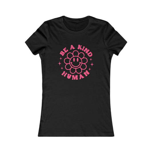Printify T-Shirt Black / S Be A Kind Human T-Shirt – Spread Positivity in Style!
