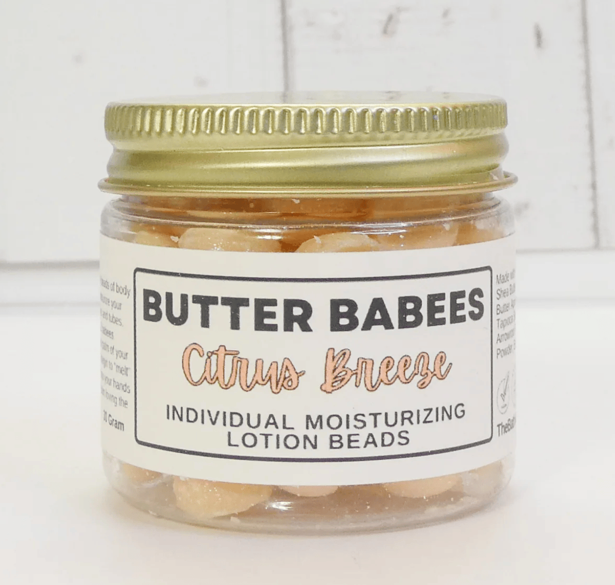 The Bath and Body Co Citrus Breeze / 9 grams Butter Babees Body Butter Balls – Handmade Solid Lotion for Soft Hands