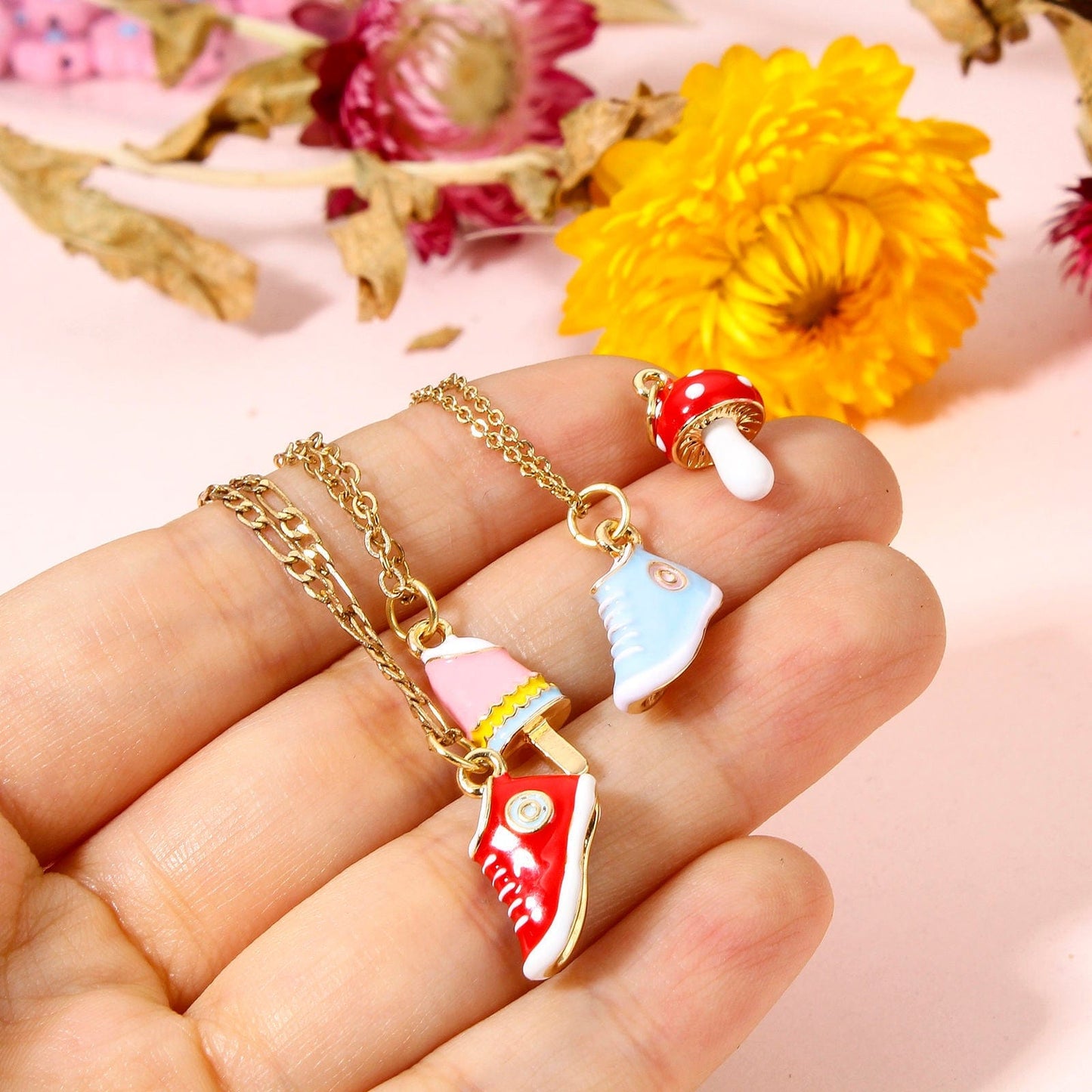The Smiley Face Boutique 3D Sneaker Charm Necklace