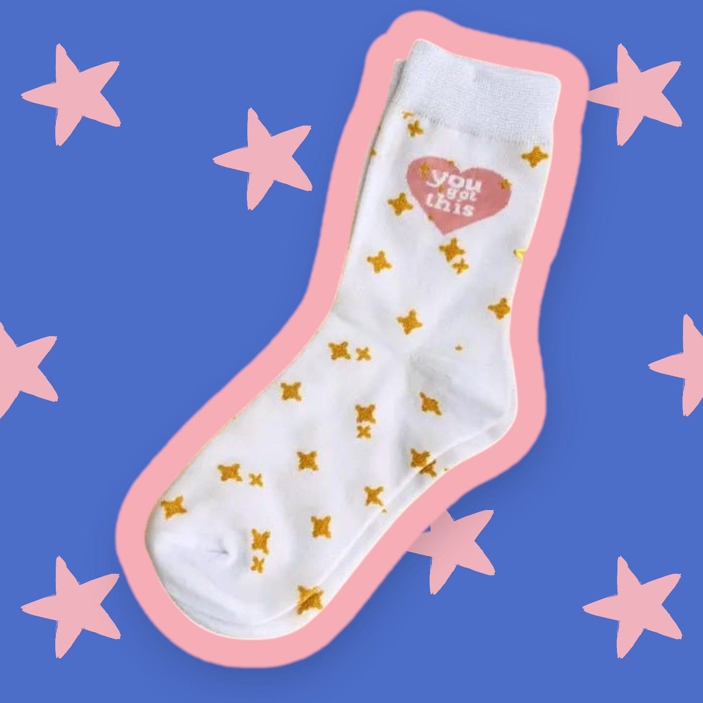 Tiny Gift Society Gift-Ready "You Got This" Starry Inspiration Socks