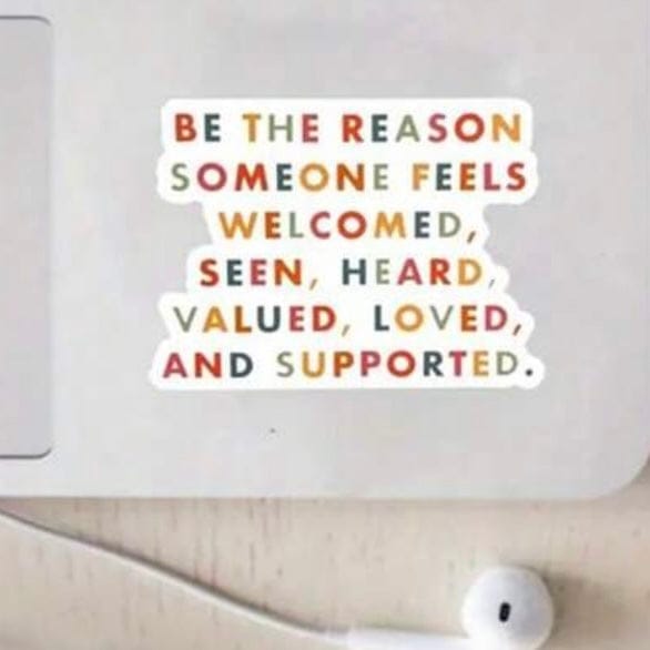 Whit's Up Shop Be the Reason Sticker
