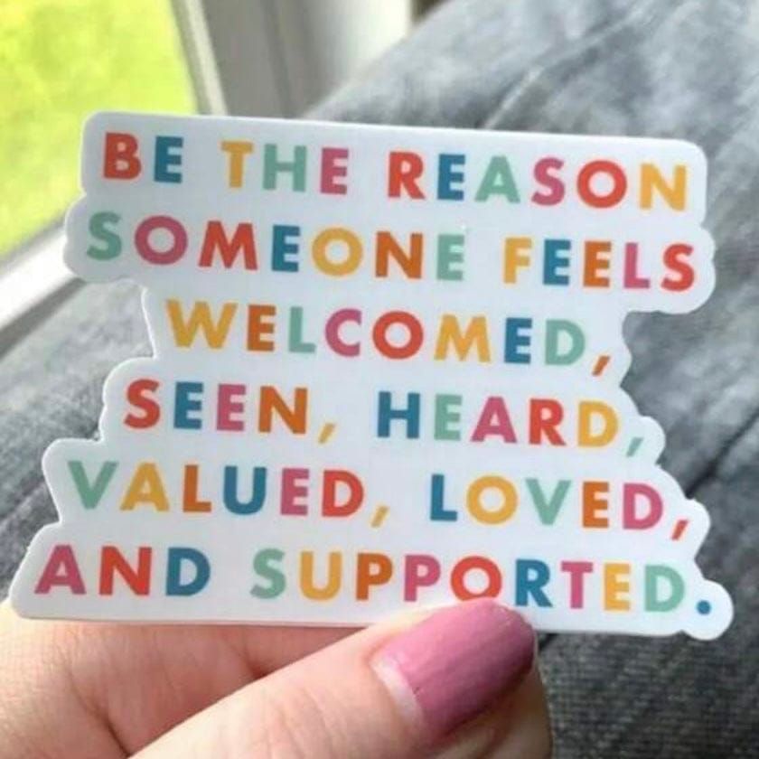 Whit's Up Shop Be the Reason Sticker