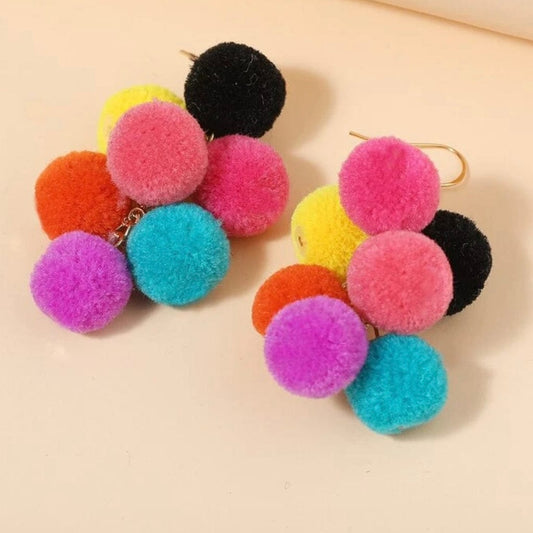 Whit's Up Shop Confetti Pom-Pom Earrings