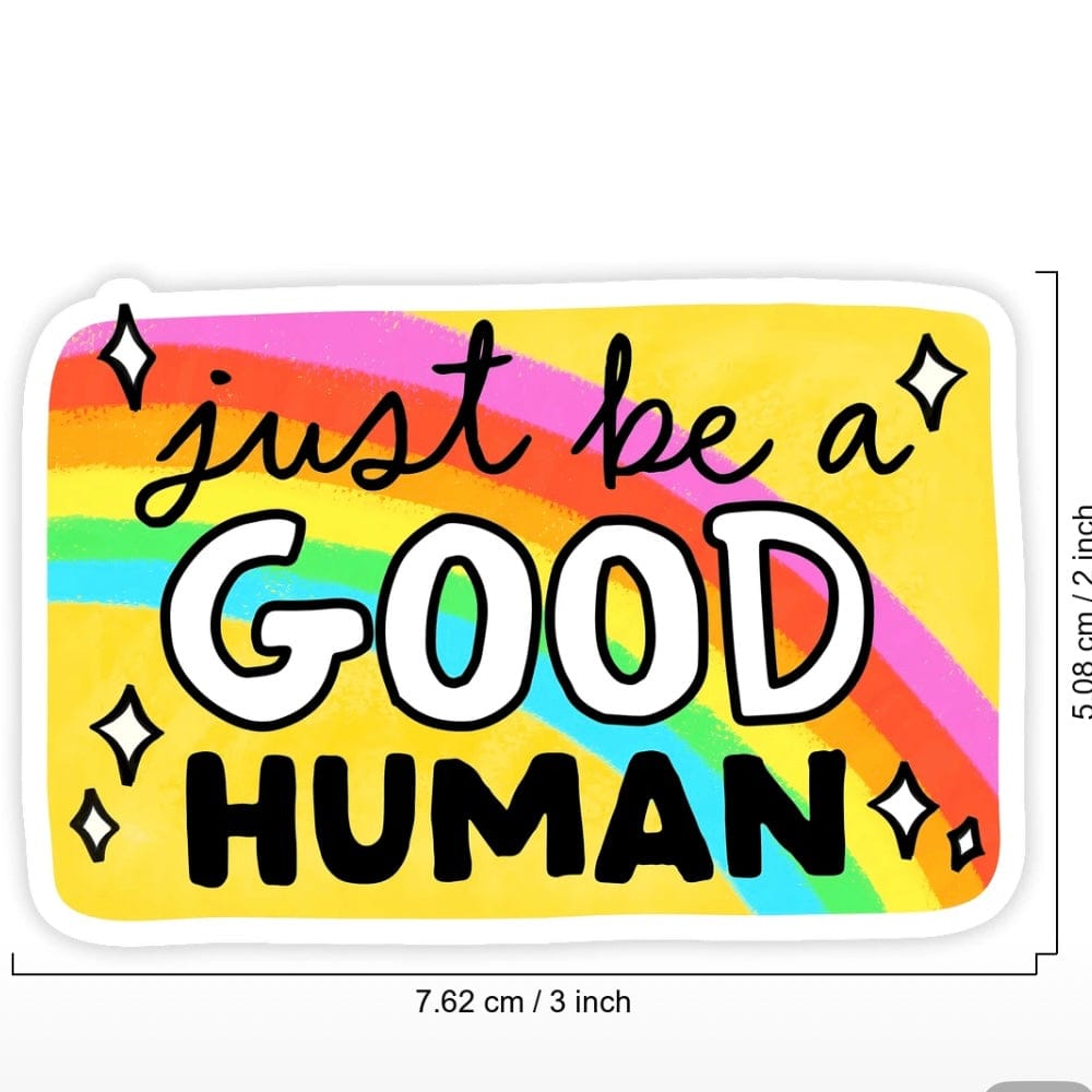 Whit's Up Shop Good Human Sticker