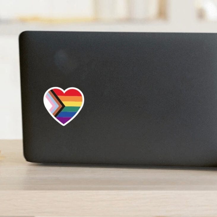Whit's Up Shop Pride Heart Sticker