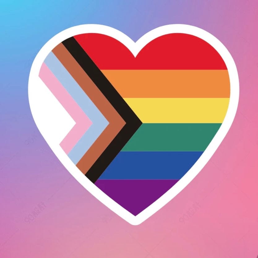 Whit's Up Shop Pride Heart Sticker