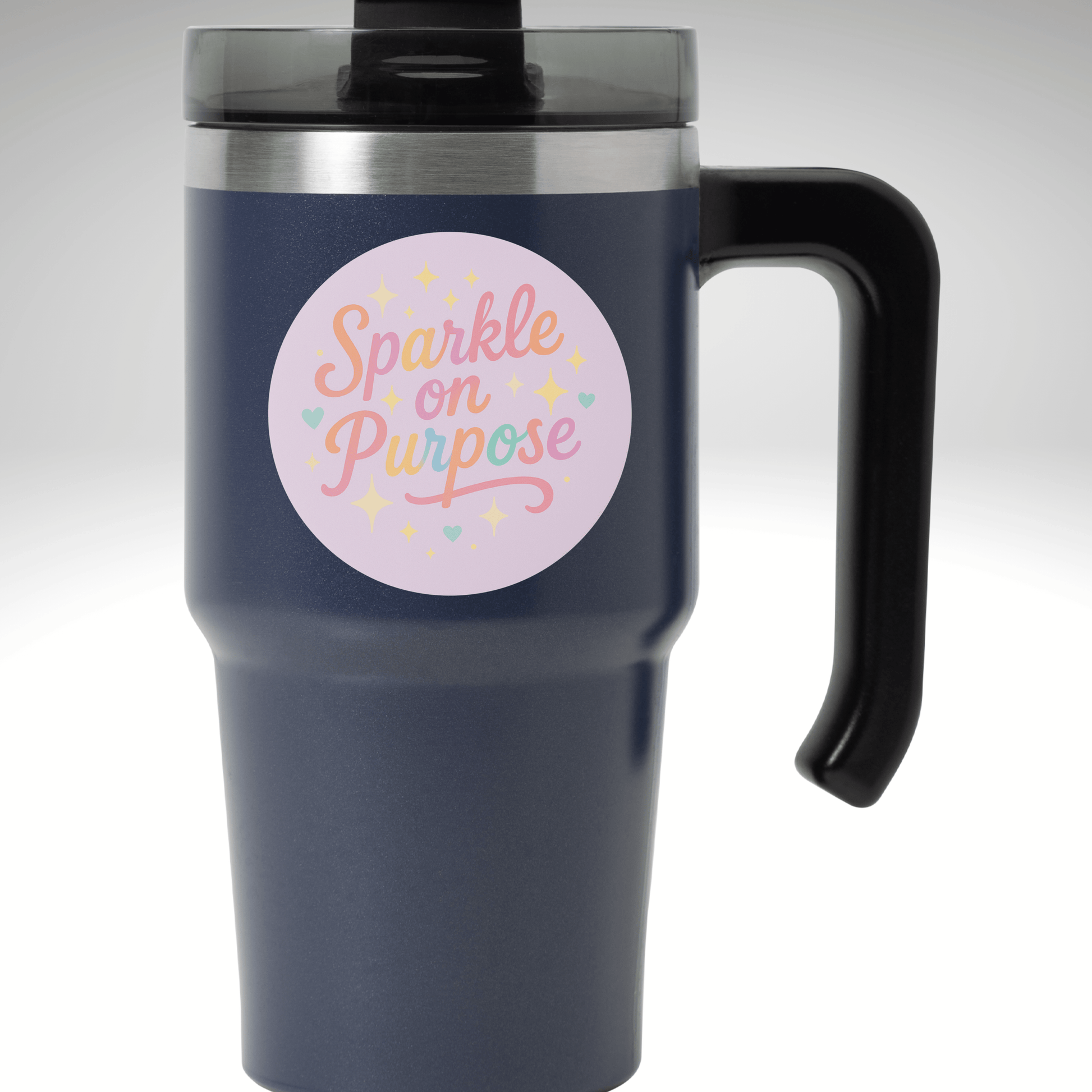 Whit's Up Shop Sparkle on Purpose – 3" Circle Sticker