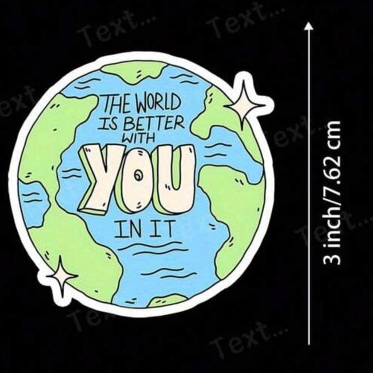 Whit's Up Shop You Matter Earth Sticker